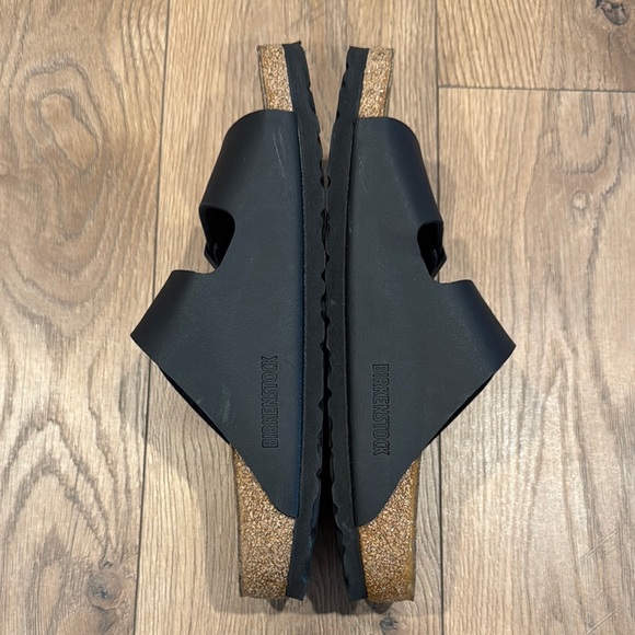 Birkenstock Women’s Arizona Birko-floor Black Sandals 2 Straps Size 38 US 7-7.5 - Picture 5 of 10